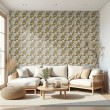 3D wallpaper organic beige