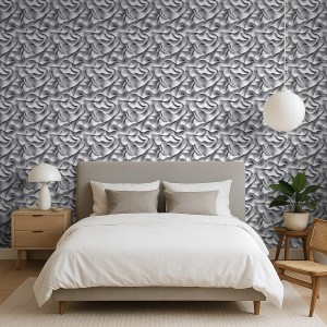 3D wallpaper organic waves...