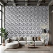 3D wallpaper organic waves grey