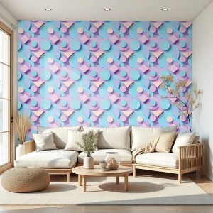 3D wallpaper geometric...