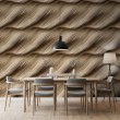 3D Tapete Wellen Beige