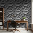 3D wallpaper grey folds