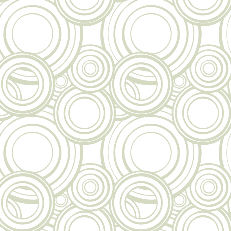 Papel Pintado Geométrico Circular Verde