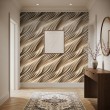 3D Tapete sanfte beige Wellen