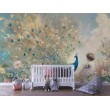 Fresque Murale Enfantine Paon et Fille