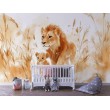 Children's Photomural Father and Baby Lion