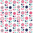 Papel pintado Floral Vectorial Rosas