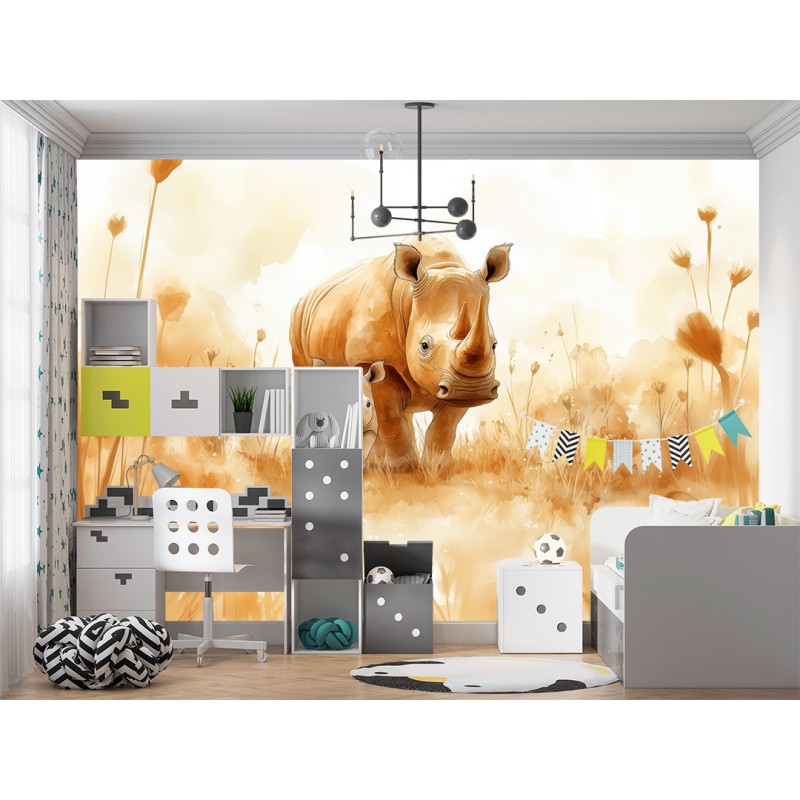 Fotomurale per Bambini della famiglia Rhino