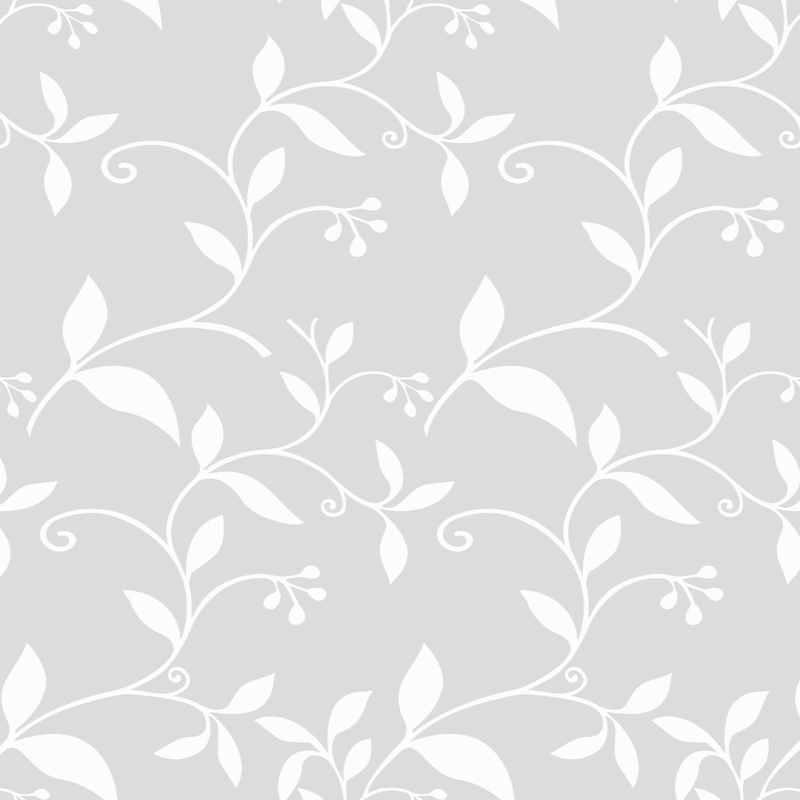 Elegant Grey Floral Wallpaper