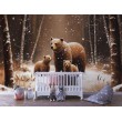 Fototapete für Kinder Wild Bear Family