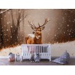 Fotomural Infantil Ciervo En Invierno