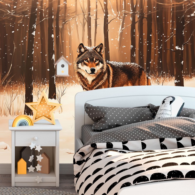 Lone Wolf Children's Photomural