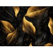 Fresque Murale Feuilles Dorées Brillantes