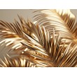 Golden Tropical Leaves Photomural
