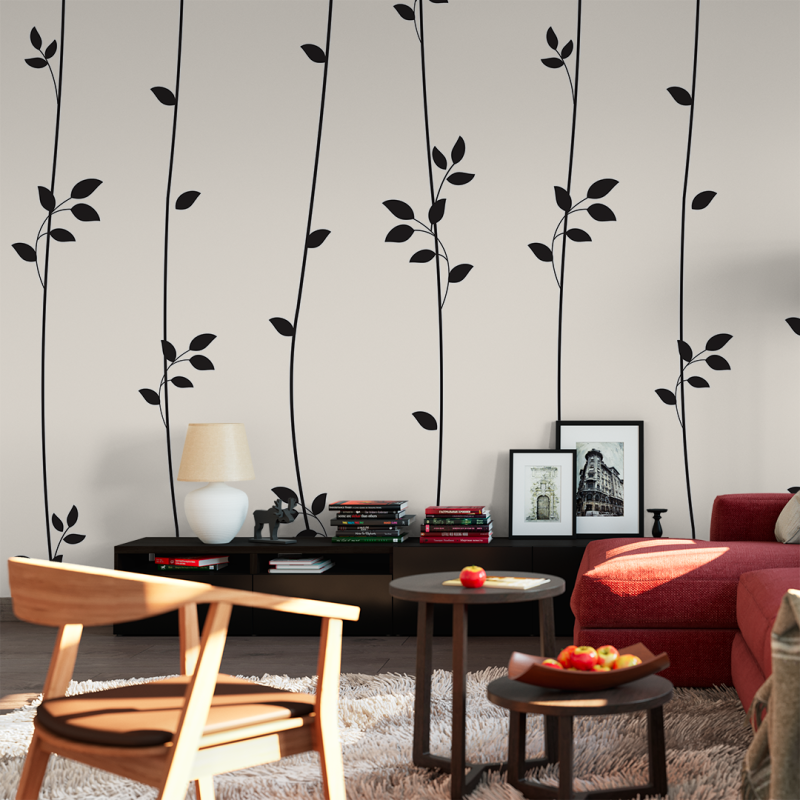 Minimalist Floral Tapete