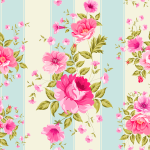 Papier peint floral Rosas