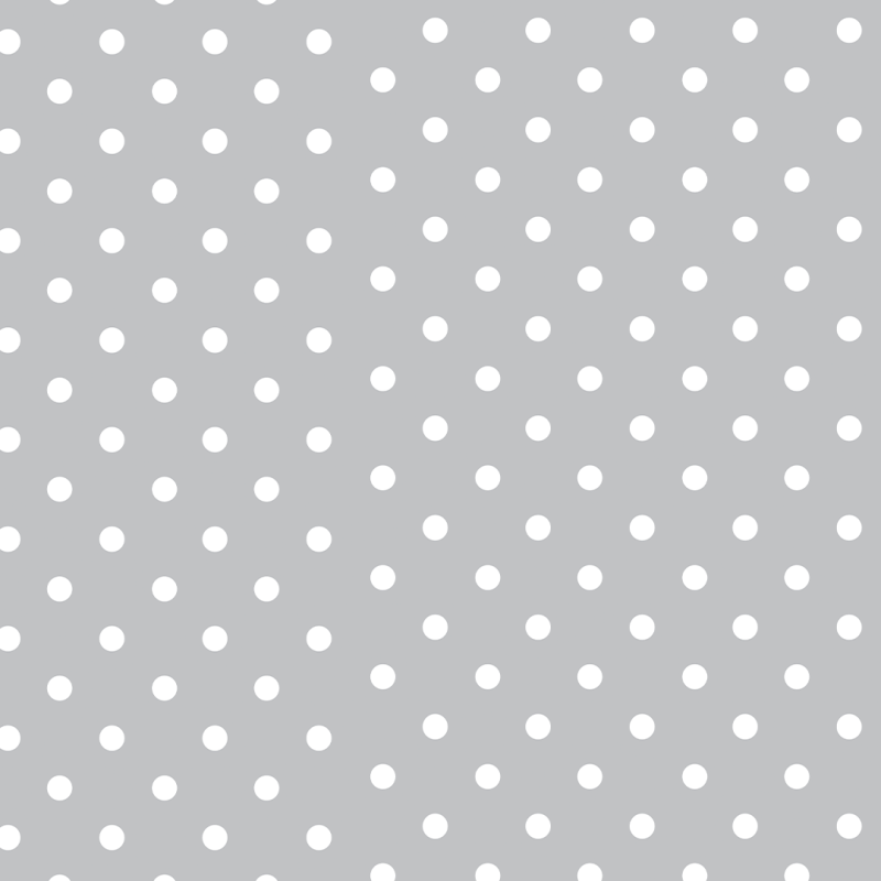 Geometrische Tapete Dots Grau und Weiß