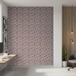 Abstract wallpaper multicolor pink and blue organic shapes