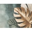 Fresque Murale Avec Feuilles Tropicales de Monstera Deliciosa