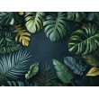 Fotomurale Esclusivo con Foglie Tropicali