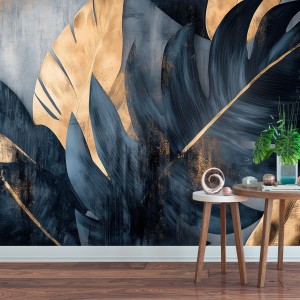 Fresque Murale Feuilles...