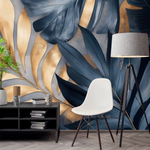 Fresque Murale Feuilles...