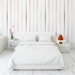 Pink and gray Vertical Stripes Wallpaper