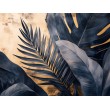 Fresque Murale de Feuilles Botaniques Exotiques