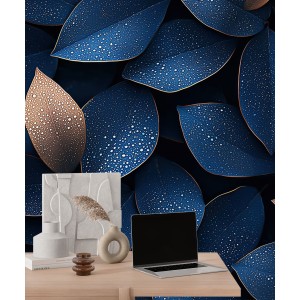 Photomural Leaves With...