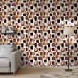 Abstract wallpaper multicolor spots brown and purple
