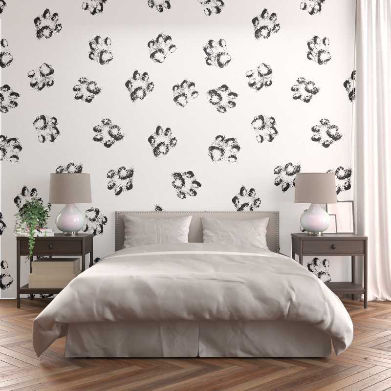 Papel Pintado Animal Huellitas