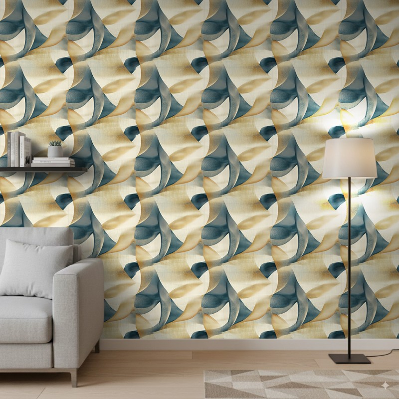 Abstract wallpaper wave design blue