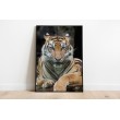 Papier peint décoratif animalier tigres du Bengale