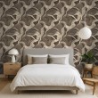 Papel Pintado Abstract Diseño Ondas Beige Y Marron