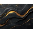 Fototapete mit Schwarzem und Goldenem Marmor