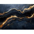 Abstract Black and Gold Marble Photomural