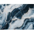 Fotomurale Marmo Blu con Dettagli Dorati