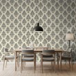 Arabesque Tapete Damastmuster Hellbeige Design
