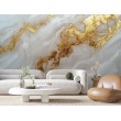 Metallic Gold Veined Marble Photomural