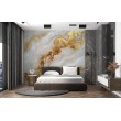 Metallic Gold Veined Marble Photomural