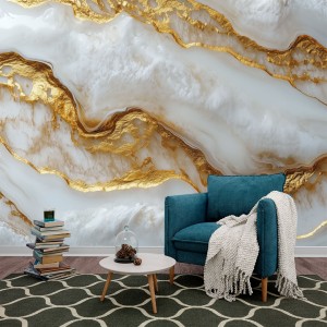 White Marble Photomural...