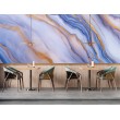 Pearlescent Lilac Marble Photomural With Gold