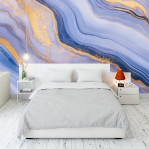 Lilac and Gold Marble...