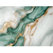 Fotomurale in Marmo Bianco e Verde