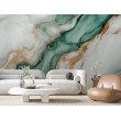White and Green Marble Photomural