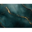 Blaugrün Marmor Fototapete mit Goldenen Adern