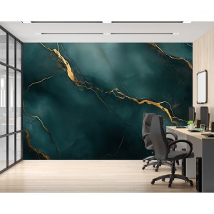 Fresque Murale en Marbre...