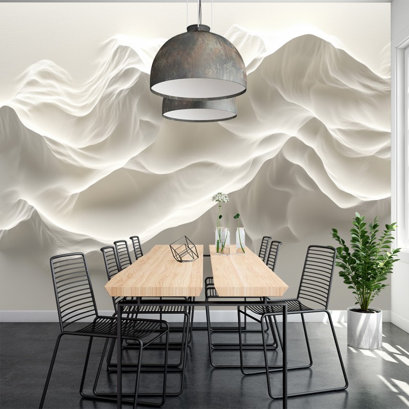 3D Abstrakte Wellen Fototapete