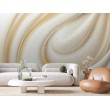 3D Fototapete Eleganter Beige Wirbel mit funkelnden Partikeln