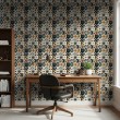Wallpaper tile multicolor geometric mosaic design